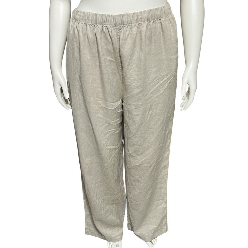🌟Old Navy 100% Linen Women’s Casual Pants Elastic Waist Sz-XL
